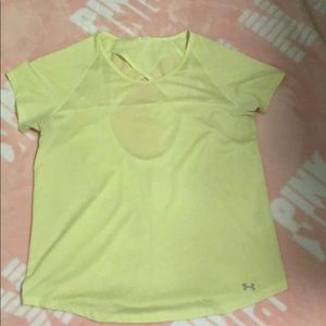 Bright green/yellow under armour shirt